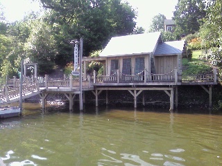 Boat Dock at Catawba Shores Estate Home